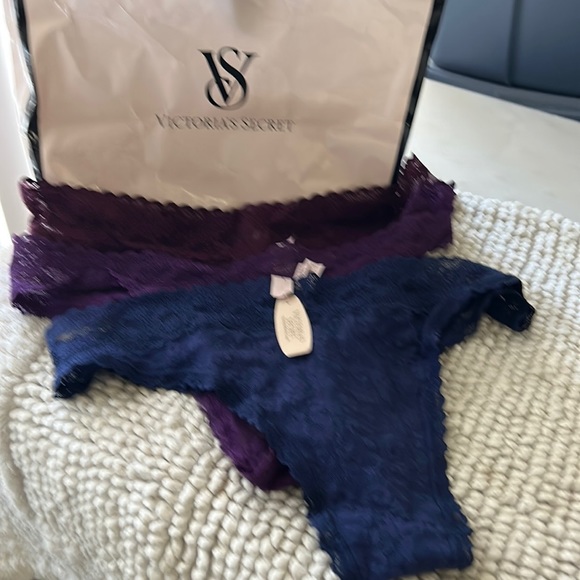 Bikini Culottes 3 Purple Blue Violet Size Large - Picture 1 of 2